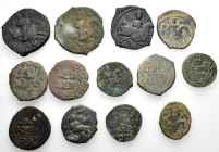 13 ANCIENT ISLAMIC BRONZE COINS.SOLD AS SEEN.NO RETURN.
