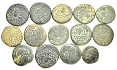 14 ANCIENT GREEK BRONZE COINS.SOLD AS SEEN.NO RETURN.