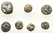 7 ANCIENT SILVER COINS.SOLD AS SEEN.NO RETURN.