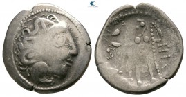 Eastern Europe. Imitations of Alexander III of Macedon  circa 100 BC. Drachm AR