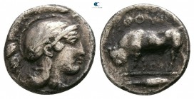Lucania. Thourioi circa 425-400 BC. Triobol AR