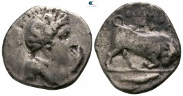 Lucania. Thourioi circa 425-400 BC. Stater AR