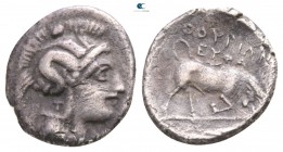 Lucania. Thourioi circa 350-300 BC. Triobol AR