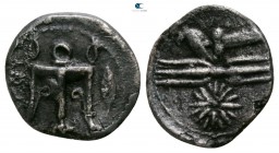 Bruttium. Kroton circa 400-350 BC. Triobol AR
