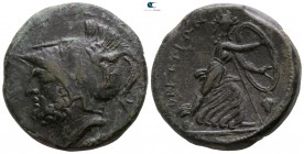 Bruttium. The Brettii circa 212-203 BC. Reduced Sextans Æ