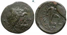 Bruttium. The Brettii circa 211-208 BC. Reduced Uncia Æ
