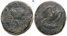 Sicily. Akragas circa 425-406 BC. Hemilitron Æ