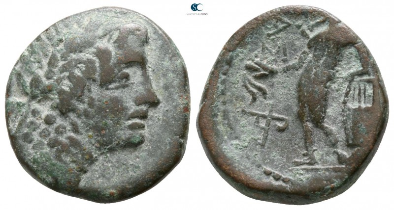 Sicily. Alaisa Archonidea circa 204-200 BC. 
Bronze Æ

15mm., 4,82g.

Laure...