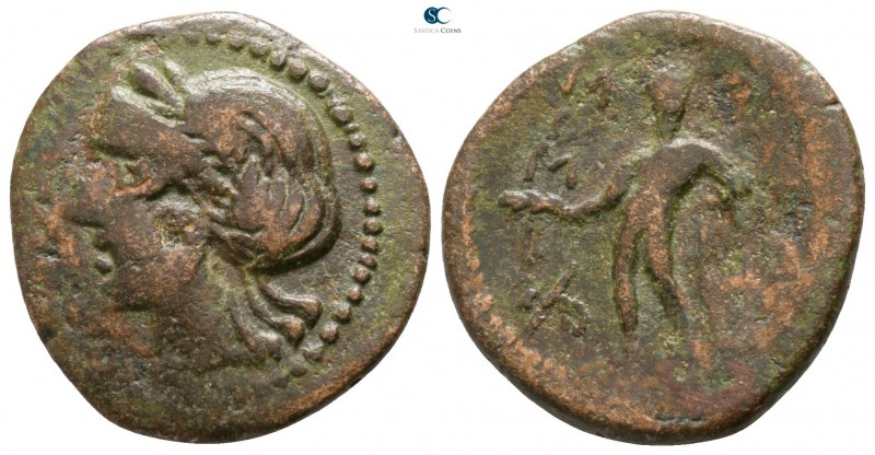 Sicily. Alaisa Archonidea circa 204-200 BC. 
Bronze Æ

18mm., 4,89g.

Laure...