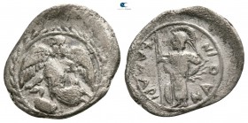 Sicily. Kamarina circa 461-435 BC. Litra AR