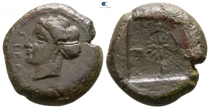 Sicily. Syracuse. Second Democracy 466-405 BC. 
Hemilitron Æ

16mm., 5,04g.
...