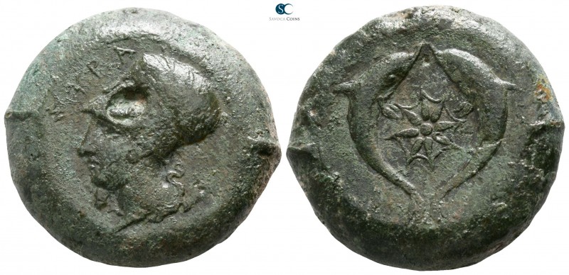 Sicily. Syracuse. Dionysios I. 405-367 BC. 
Drachm Æ

28mm., 31,71g.

ΣYPA,...