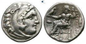 Kings of Macedon. Kolophon. Philip III Arrhidaeus 323-317 BC. In the name and types of Alexander III. Struck under Menander or Kleitos, circa 323-319 ...