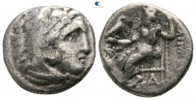 Kings of Macedon. Kolophon. Philip III Arrhidaeus 323-317 BC. In the name and types of Alexander III. Struck under Menander or Kleitos, circa 323-319 ...