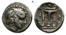 Macedon. Olynthus. Chalkidian League circa 390 BC. Hemiobol AR