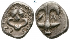 Thrace. Apollonia Pontica circa 450-400 BC. Drachm AR
