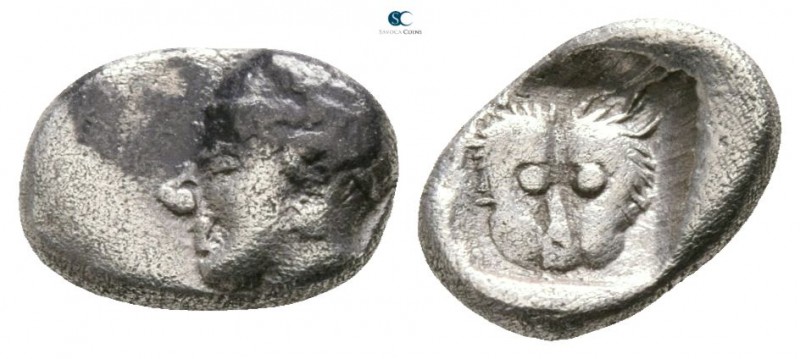 Asia Minor. Possibly Caria circa 500-400 BC. 
Obol AR

8mm., 0,64g.

Female...