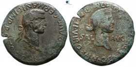 Hispania. Carthago Nova. Caligula & Caesonia AD 37. Bronze Æ