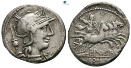 L. Postumius Albinus 131 BC. Rome. Denarius AR