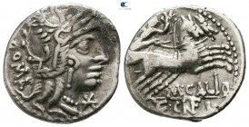Marcus Calidius, Q. Metellus and Cn. Fulvius 117-116 BC. Rome. Denarius AR