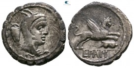 L. Papius 79 BC. Rome. Serratus AR