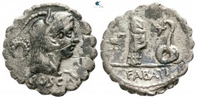 Lucius Roscius Fabatus 64 BC. Rome. Serratus AR