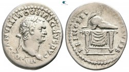 Domitian as Caesar AD 69-81. Struck circa AD 80-81. Rome. Denarius AR