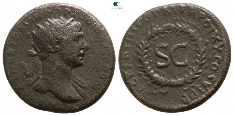 Trajan AD 98-117. Struck in Rome for circulation in the East, AD 116. Rome
As Æ...