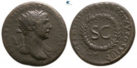 Trajan AD 98-117. Struck in Rome for circulation in the East, AD 116. Rome. As Æ