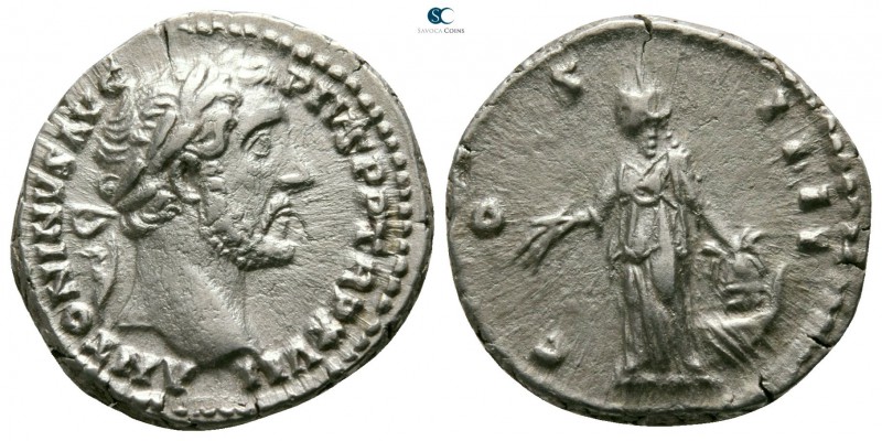 Antoninus Pius AD 138-161. Rome
Denarius AR

17mm., 3,22g.

ANTONINVS AVG P...