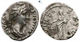 Diva Faustina I AD 141. Struck circa 141-146 BC. Rome. Denarius AR