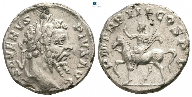 Septimius Severus AD 193-211. Rome
Fourreé Denarius Æ

17mm., 2,93g.

SEVER...
