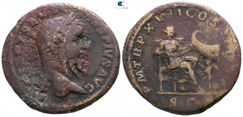 Septimius Severus AD 193-211. Rome
Sestertius Æ

31mm., 26,20g.

L SEPT SEV...