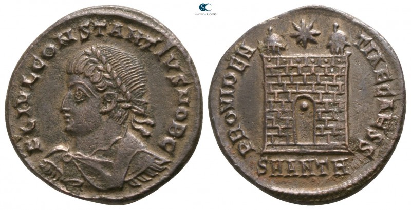 Constantius I as Caesar AD 293-305. Antioch
Follis Æ

18mm., 3,44g.

FL IVL...