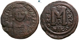 Justinian I AD 527-565. Dated RY 27= AD 553/4. Nikomedia. Follis Æ