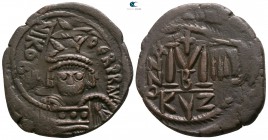 Heraclius AD 610-641. Dated RY 3=AD 612/3. Cyzicus. Follis Æ
