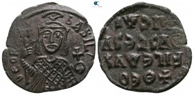 Theophilus AD 829-842. Constantinople. Half follis Æ