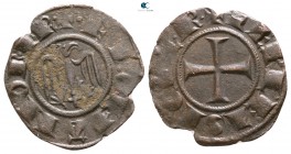 Frederick II, as Holy Roman Emperor AD 1220-1245. Kingdom of Sicily. Messina. Mezzo Denaro BI