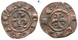 Manfred AD 1258-1266. Kingdom of Sicily. Messina. Mezzo Denaro BI
