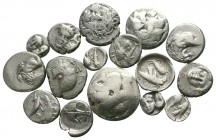 Lot of 16 greek silver coins / SOLD AS SEEN, NO RETURN!
