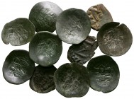 Lot of ca. 11 byzantine skyphate coins / SOLD AS SEEN, NO RETURN!