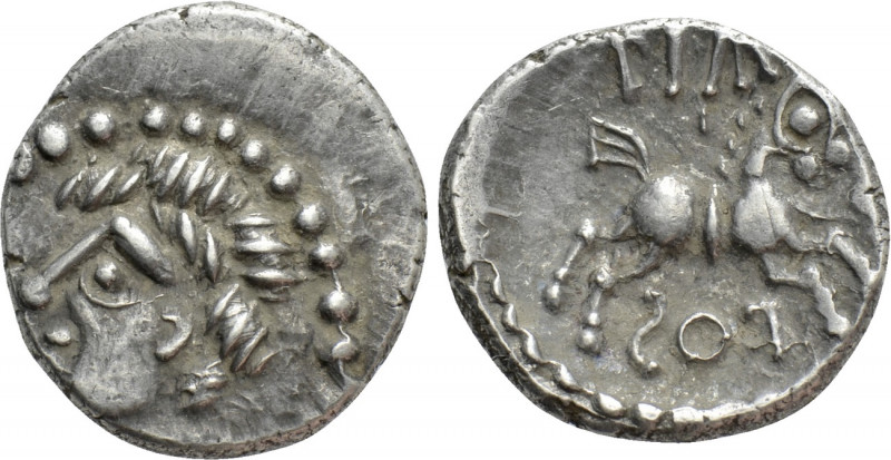 WESTERN EUROPE. Central Gaul. Aedui. Quinarius (1st century BC). Diasulos. 

O...