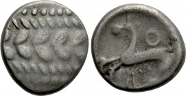 CENTRAL EUROPE. Boii. Drachm (1st century BC). "Simmering" type