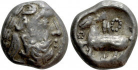 EASTERN EUROPE. Imitations of Philip II of Macedon (2nd-1st centuries BC). Tetradrachm. "Eselohr" type