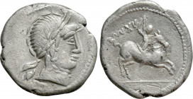 EASTERN EUROPE. Imitations of Roman Republic. Denarius (Circa 1st century BC). Imitating Pub. Crepusius