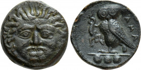 SICILY. Kamarina. Ae Tetras or Trionkion (Circa 420-405 BC)