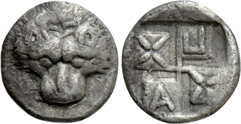 CIMMERIAN BOSPOROS. Pantikapaion. Hemiobol (Circa 438/7-430 BC). 

Obv: Lion’s...