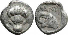 CIMMERIAN BOSPOROS. Pantikapaion. Hemiobol (Circa 390-380 BC)