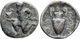 THRACE. Thasos. Trihemiobol (Circa 412-404 BC)