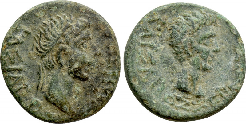 KINGS OF THRACE (Sapean). Rhoemetalkes I with Augustus (Circa 11 BC-12 AD). Ae. ...